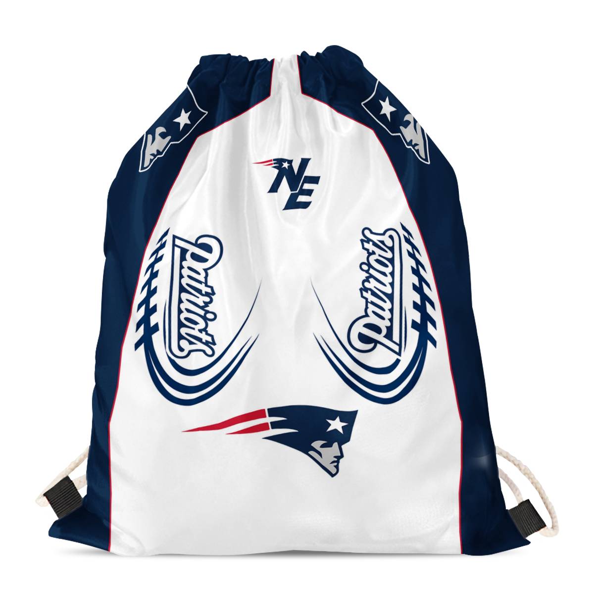 New England Patriots Drawstring Backpack sack / Gym bag 18